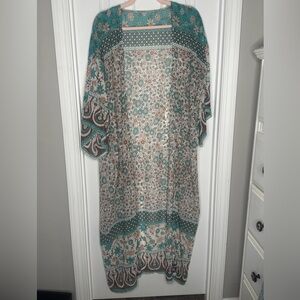 Floral Patterned Kimono